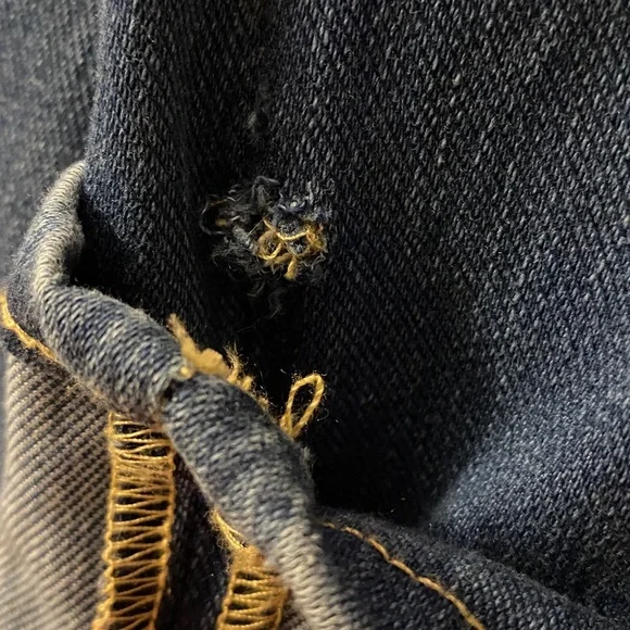 HALARA Women's Flare Wide Leg Jeans in Denim Blue. Super soft and relaxed. - Picture 6 of 6